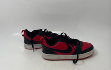 Load image into Gallery viewer, Nike Boys Court Borough Low Recraft Red Leather Lace-Up Sneaker Shoes Size 4