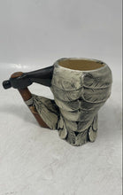 Load image into Gallery viewer, RTK Treasures Hand Painted Indian Head Feathers Tomahawk Ceramic Mug