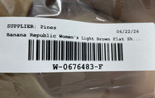 Load image into Gallery viewer, Banana Republic Womens Light Brown Leather Slip-On Ballet Flats Size 9 M