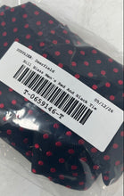 Load image into Gallery viewer, Bill Blass Mens Red And Black Polka Dot Adjustable Long Formal Designer Tie