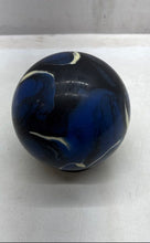 Load image into Gallery viewer, Ebonite Blue White Black Swirl Pattern Bowling Ball In Miami Dolphins Bag