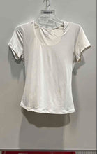 Load image into Gallery viewer, Tahari Womens White Short Sleeve Scoop Neck Pullover T-Shirt Size Medium