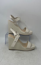 Load image into Gallery viewer, Marc Fisher Womens Lukey Ivory Wedge Heel Ankle Strap Sandals Size 8 M