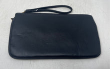 Load image into Gallery viewer, Guess Womens Black Monogram Print Leather Zipper Travel Wristlet Wallet