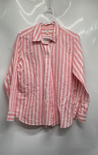Load image into Gallery viewer, J.Crew Womens White Pink Striped Long Sleeve Button-Up Shirt Size Small
