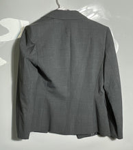Load image into Gallery viewer, Antonio Melani Womens Gray Flap Pockets Notch Lapel Two-Button Blazer Size 8