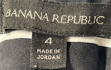 Load image into Gallery viewer, Banana Republic Womens Black Sloan Flat Front Straight Leg Ankle Pants Size 4