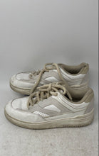 Load image into Gallery viewer, Zara Womens White Leather Lace-Up Low Top Round Toe Sneaker Shoes Size 39