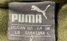 Load image into Gallery viewer, Puma Mens Green Long Sleeve Mock Neck Full-Zip Track Jacket Size Large