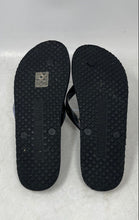 Load image into Gallery viewer, Michael Kors Womens Jet Set Black Gray Monogram Print Flip-Flop Sandals Size 10M