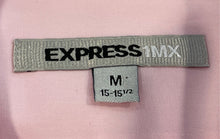 Load image into Gallery viewer, Express Mens Pink 1MX Long Sleeve Collared Dress Shirt Size M 15-15.5