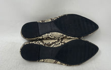 Load image into Gallery viewer, Madden Girl Womens Brown Animal Print Slip-On Ballet Flats Size 7
