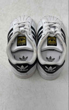Load image into Gallery viewer, Adidas Kids Superstar II White Black Elastic Lace Sneaker Shoes Size 6K