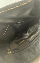 Load image into Gallery viewer, Michael Kors Womens Marilyn Gold & Black Monogram Double Handle Zip Top Tote Bag