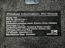 Load image into Gallery viewer, Model X66 Black Quadcopter Remote Control Drone Controller With Case