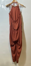 Load image into Gallery viewer, Forever 21 Womens Brown Sleeveless Halter Neck One-Piece Jumpsuit Size Large