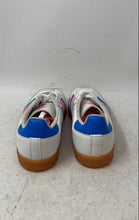 Load image into Gallery viewer, Adias Kids Velosamba Vegan White Striped Lace-Up Running Shoes Size 4.5
