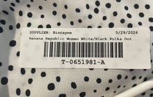 Load image into Gallery viewer, Banana Republic Womens White Black Polka Dot Dillon Button-Up Shirt Size Small
