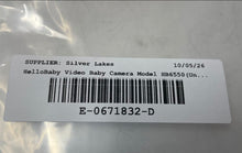 Load image into Gallery viewer, HelloBaby Model HB6550 White Portable Baby Monitoring Camera Only Not Tested