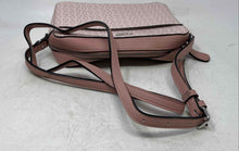Load image into Gallery viewer, Guess Womens Pink Signature Print Adjustable Strap Zip Top Lined Crossbody Bag