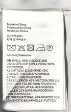 Load image into Gallery viewer, H&M Womens Gray Linen-Blend Sleeveless Pockets 6-Button Vest Size Small