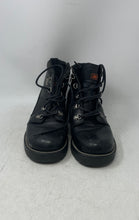 Load image into Gallery viewer, Harley-Davidson Womens Express Lane 84008 Black Leather Lace-Up Biker Boots Sz 8