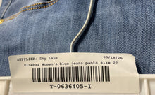 Load image into Gallery viewer, Ginebra Womens Blue Pockets Stretch Skinny Leg Jeans Size 27