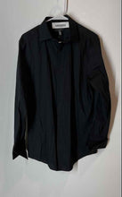 Load image into Gallery viewer, Alfani Mens Black Cotton Blend Slim Fit Long Sleeve Dress Shirt Size 15.5