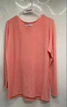 Load image into Gallery viewer, Bianco & Blu Womens Orange Long Sleeve Regular Fit Pullover Tunic Sweater Size M