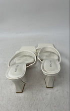 Load image into Gallery viewer, Marc Fisher Womens Zasha White Patent Leather Block Heel Slide Sandals Size 8.5M