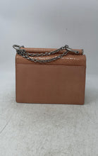 Load image into Gallery viewer, Louise Et Cie Womens Nude Embossed Leather Semi Chain Strap Flap Crossbody Bag
