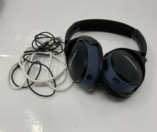 Load image into Gallery viewer, Bose Blue And Black Headphones With AUX & USB Charging Cable And Black Case NCL