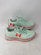 Load image into Gallery viewer, Under Armour Womens HOVR Velociti 3 Light Green Orange Sneaker Shoes Size 9