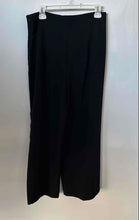 Load image into Gallery viewer, Zara Womens Black Flat Front Side Zip Wide-Leg Cropped Pants Size Large