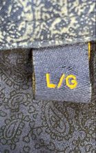 Load image into Gallery viewer, Fariani Mens Blue Cotton Short Sleeve Modern Fit Button-Up Shirt Size L