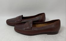 Load image into Gallery viewer, Gino Rossi Mens Brown Leather Slip-On Penny Loafer Dress Shoes Size 9M