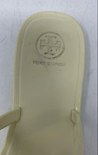 Load image into Gallery viewer, Authentic Tory Burch Womens Mini Miller Ivory Thong Sandals Size 7 M Stained