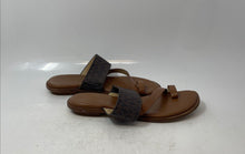 Load image into Gallery viewer, Michael Kors Womens Brown Leather Toe Ring Slip-On Thong Sandals Size 6