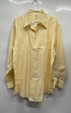 Load image into Gallery viewer, Brooks Brothers Mens Yellow Long Sleeve Traditional Fit Dress Shirt Size 18-35