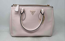 Load image into Gallery viewer, Guess Womens Light Pink Leather Detachable Strap Zip Top Lined Satchel Handbag