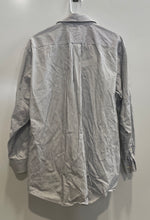 Load image into Gallery viewer, Tommy Hilfiger Mens White Black Striped Long Sleeve Collared Dress Shirt Sz 15.5