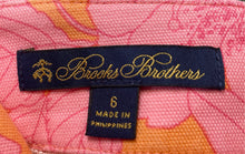 Load image into Gallery viewer, Brooks Brothers Womens Pink Orange Floral Print Straight Leg Ankle Pants Size 6