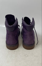 Load image into Gallery viewer, Timberland Girls Premium 6" A14T3 Purple Leather Round Toe Ankle Boots Size 4.5