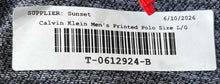 Load image into Gallery viewer, Calvin Klein Mens Gray White Textured Short Sleeve Collared Polo Shirt Size L