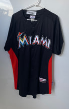 Load image into Gallery viewer, Majestic Authentic Mens Black Miami Marlins Baseball Jersey Size L