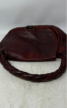 Load image into Gallery viewer, Unbranded Womens Red Leather Inner Pockets Braided Top Handle Satchel Bag