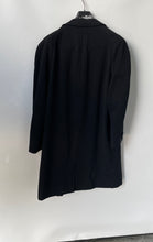 Load image into Gallery viewer, Sigmund's Mens Black Long Sleeve Pockets Notch Collar Overcoat No Size