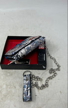Load image into Gallery viewer, Marvel Womens Multicolor Captain America Print Tri-fold Chain Wallet With Box