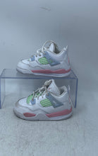 Load image into Gallery viewer, Nike Kids Air Jordan 4 Retro IB7070-100 White Lace-Up Sneaker Shoes Size 7C