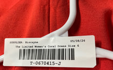 Load image into Gallery viewer, The Limited Womens Coral Sleeveless Back Zip Round Neck Sheath Dress Size 6